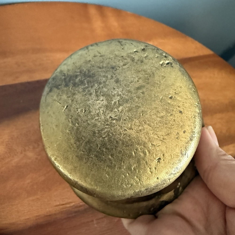Antique European Bronze Apothecary Mortar & Pestle 17th Century Style 3lb - Picture 9 of 10